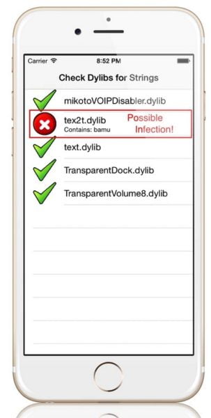 check dylibs keyraider iphone-infoidevice