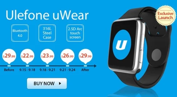 montre ulefone uwear en promo-infoidevice