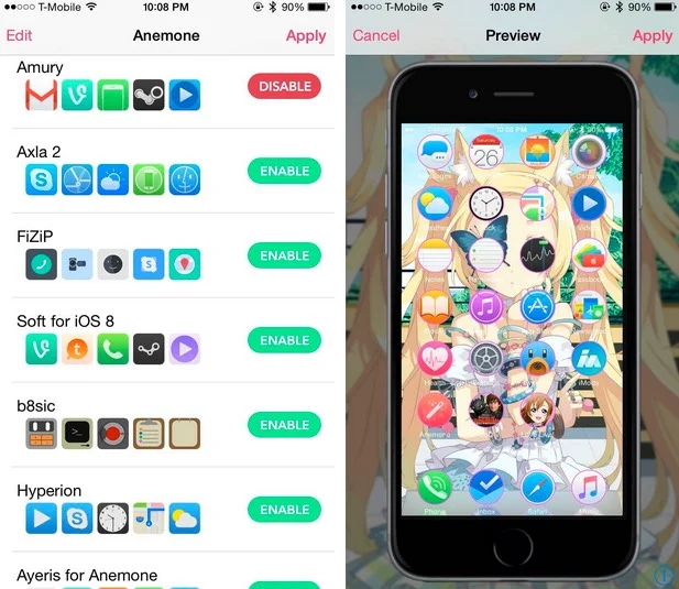 screen anemone theme installer-infoidevice