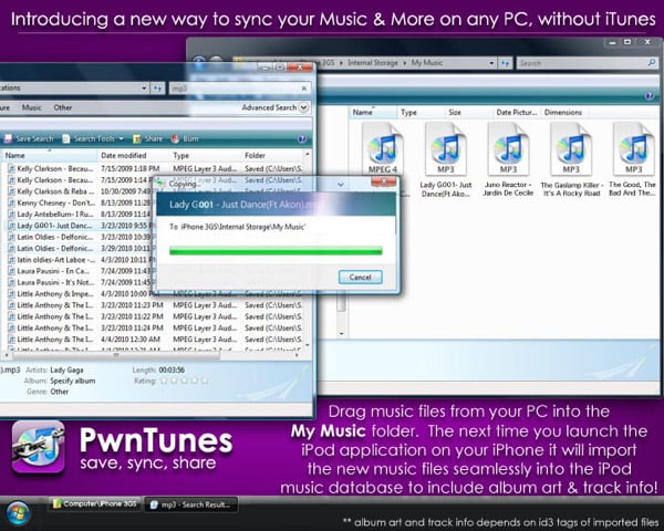 pwntunes ios 9 gerer son iphone sans itunes-infoidevice