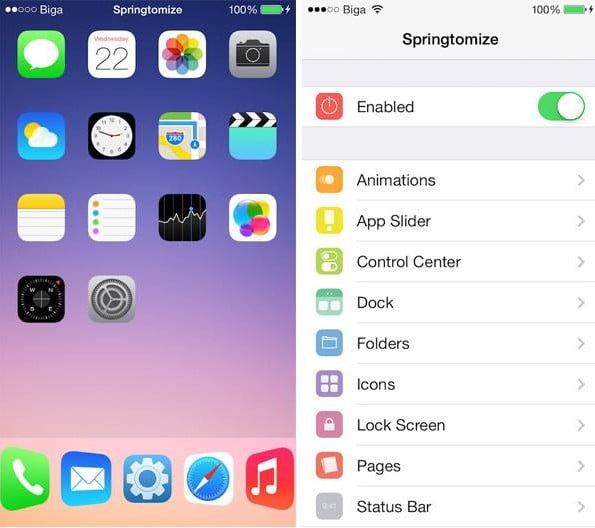 tweak cydia springtomize 3 compatible ios 9-infoidevice