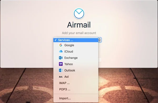 compte email airmail mac-infoidevice