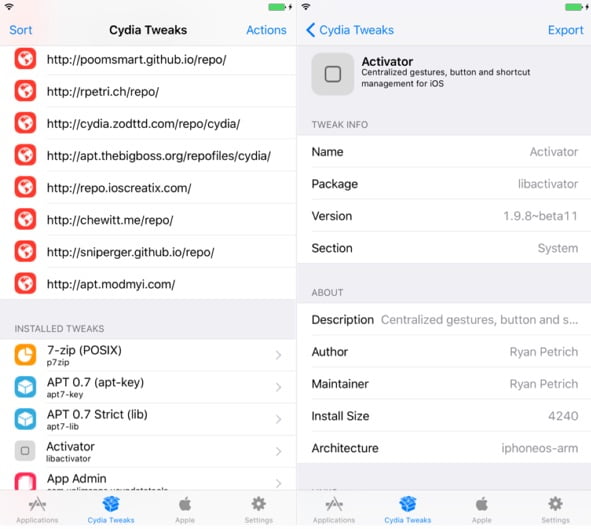 tweak cydia appster alternative appinfo-infoidevice