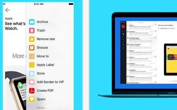 airmail pour iphone et apple watch-infoidevice