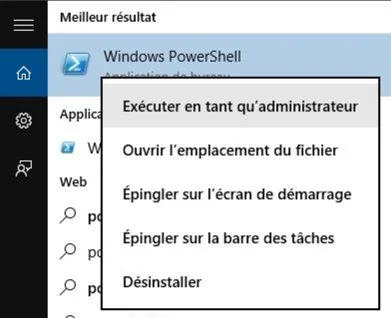 executer powershell windows 10-infoidevice