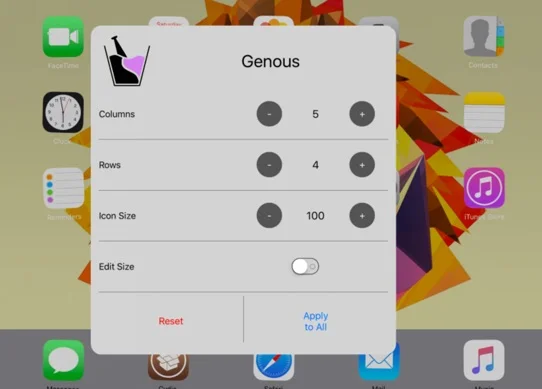 tweak genous ipad-infoidevice