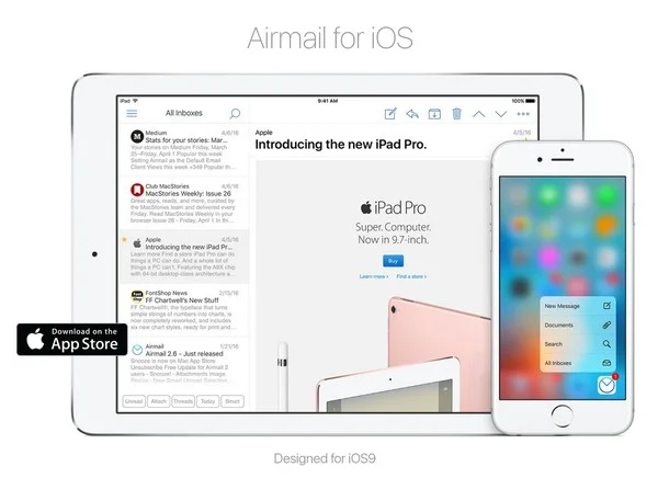 airmail pour ipad-infoidevice