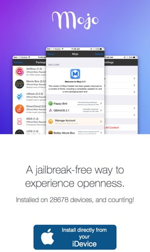 installer mojo app sans jailbreak-infoidevice