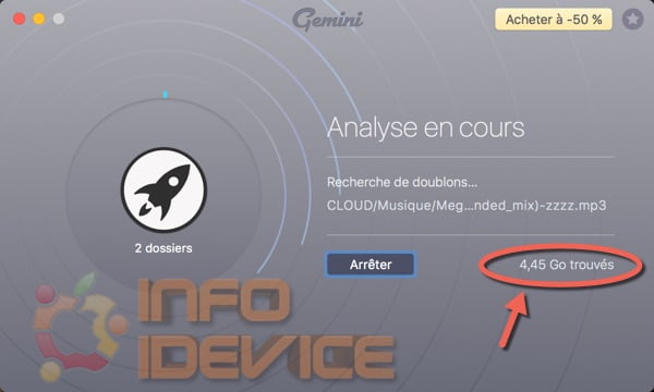 analyse dossiers en double gemini 2-infoidevice