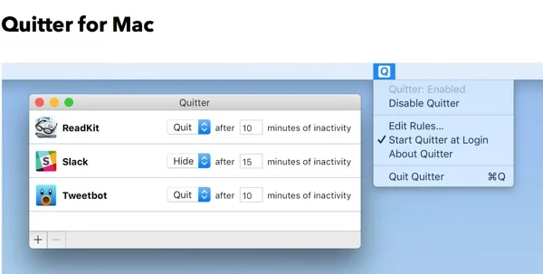 quitter for mac-infoidevice