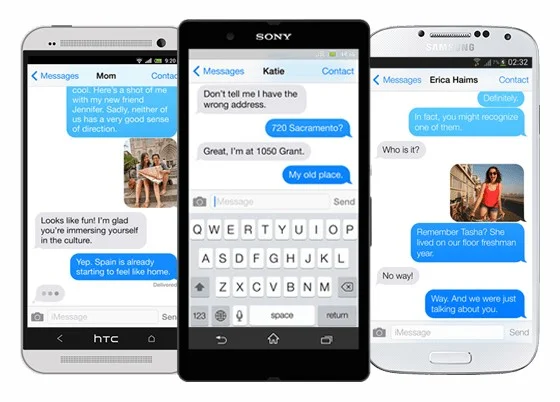 apple porte imessage sur android-infoidevice