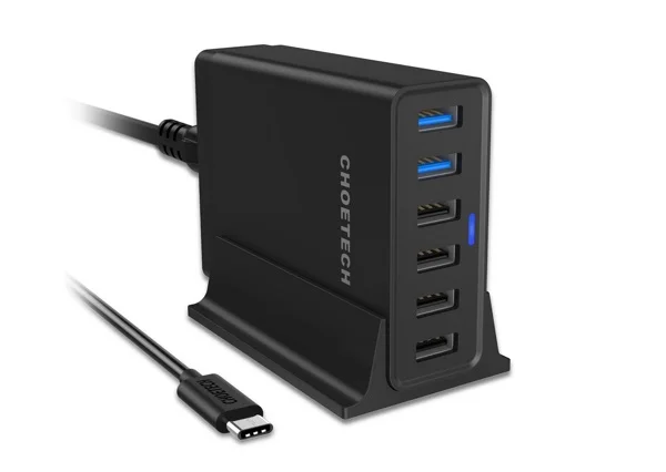 chargeur choetech qualcomm quick charge multi usb c-infoidevice