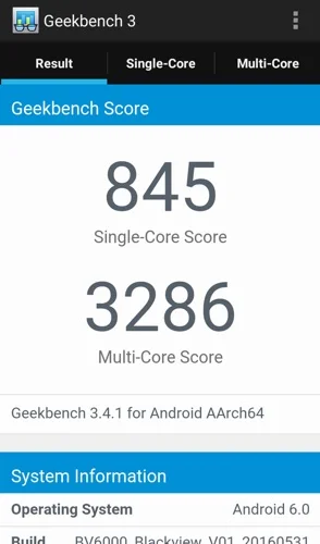 benchmark blackview bv6000-infoidevice