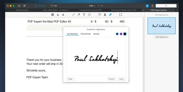 inserer signature pdf expert 2-infoidevice