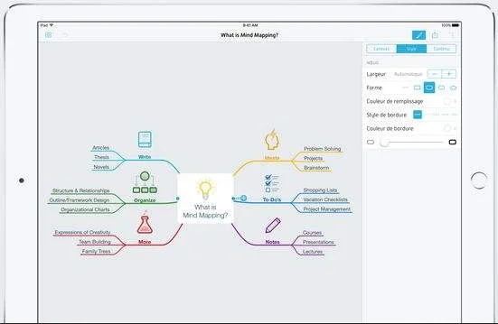 mindnode carte heuristique-infoidevice