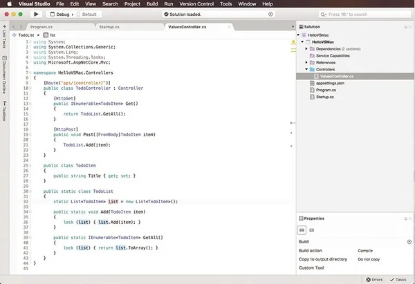 exemple-visual-studio-macos-infoidevice