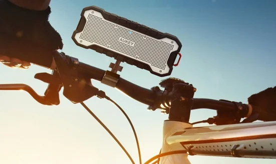 fixation velo enceinte aukey soundtank-infoidevice