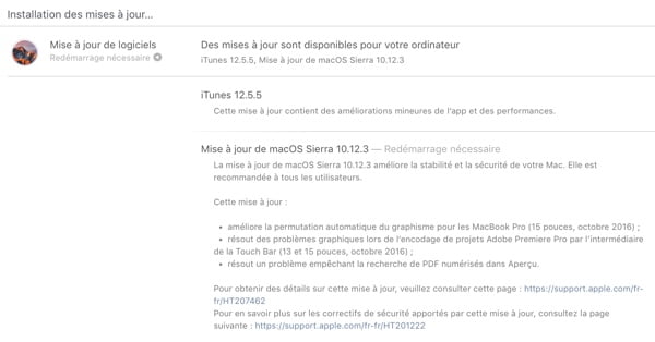 mise a jour macos sierra 10.12.3-infoidevice