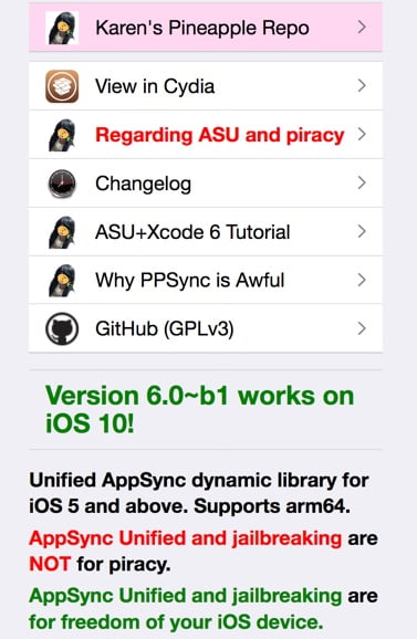 appsync unified compatible jailbreak ios 10-infoidevice