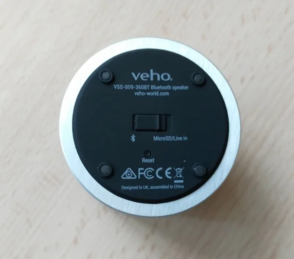 commutateur enceinte bluetooth veho 360 m4-infoidevice