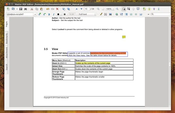 master pdf editor linux