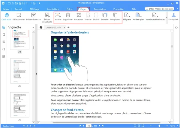 organiser pages pdf wondershare pdfelement infoidevice