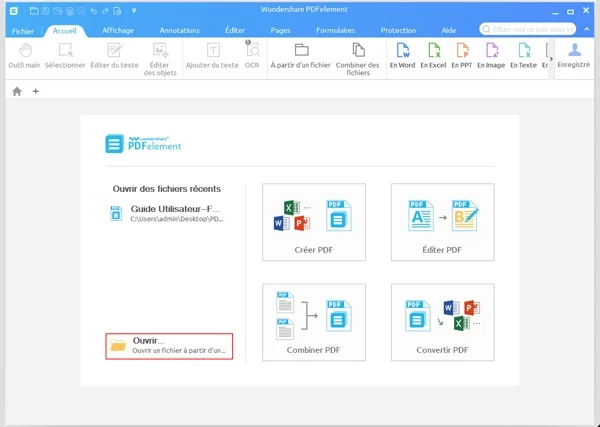 ouvrir pdf wondershare pdfelement infoidevice