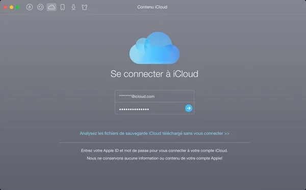 anytrans gerer compte icloud