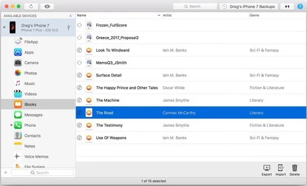 imazing transfere ibooks infoidevice