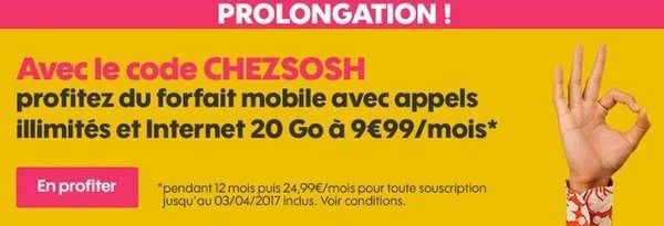 sosh prolonge son offre infoidevice