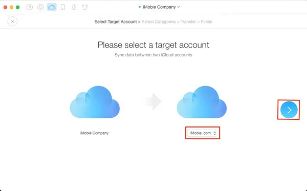 transfert compte icloud avec anytrans