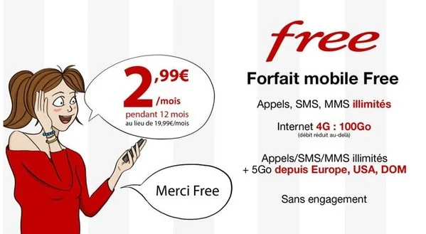 vente privee free mobile 100go infoidevice