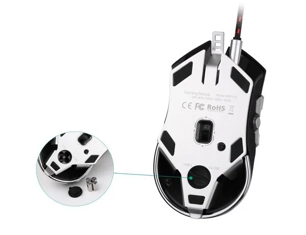modification poids souris gamer aukey infoidevice