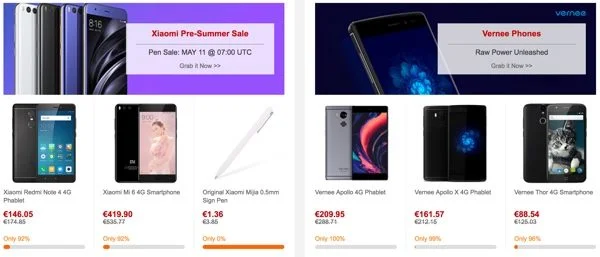 bon plan xiaomi vernee teclast elephone