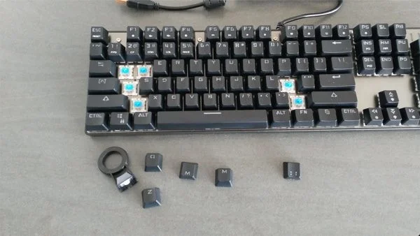 modifier touche clavier mecanique gamer aukey km-g3 infoidevice