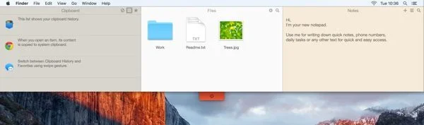 panneau unclutter mac infoidevice