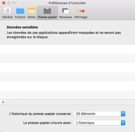preference presse papier unclutter infoidevice