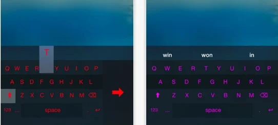 clavier une main sur iphone one handed keyboard infoidevice