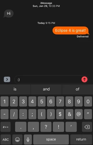 mode sombre iphone avec eclipse 4 infoidevice