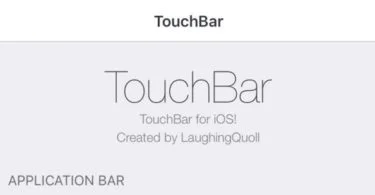 tweak touchbar application bar pour iphone infoidevice