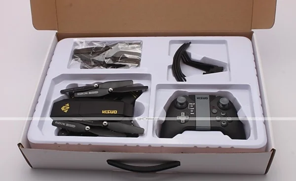 drone quadcopter visuo xs809w package infoidevice