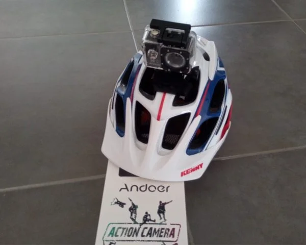 fixation casque vtt action camera andoer 4k infoidevice