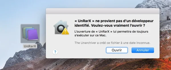 forcer ouverture application non identifiee macos infoidevice