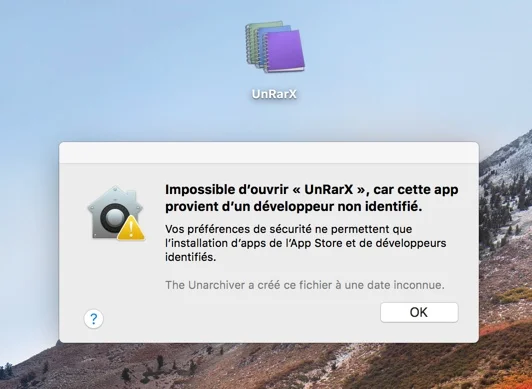 impossible ouvrir application non identifiee macos infoidevice