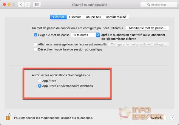preferences systeme macos sierra infoidevice