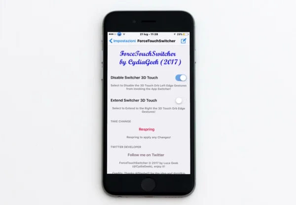 tweak forcetouchswitcher gestes 3d touch multitache infoidevice