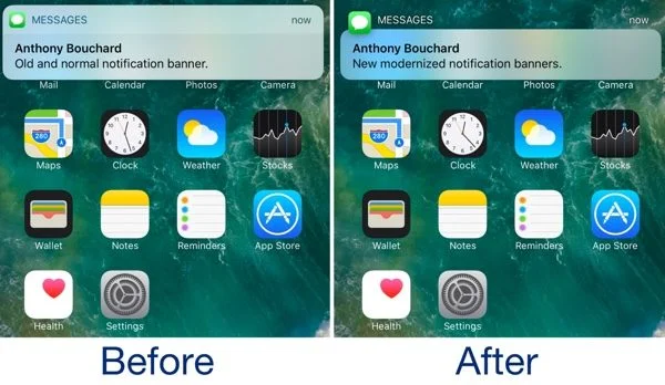 tweak modern modifie notifications ios infoidevice