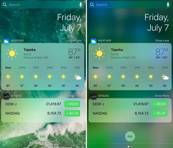 tweak modern modifie widgets ios infoidevice