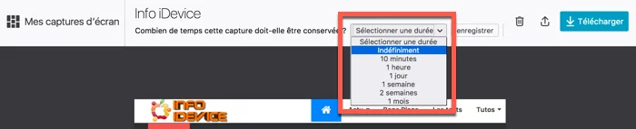 enregistrer capture ecran avec firefox 56 infoidevice