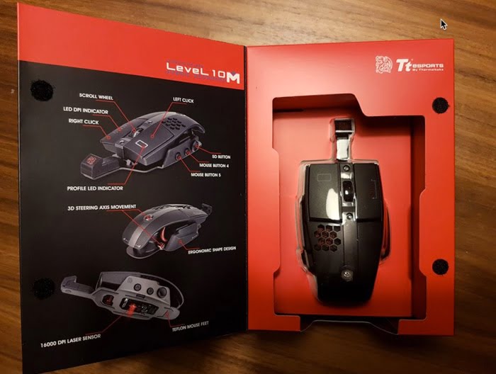 boite souris gamer thermaltake tt esports level 10m hybrid infoidevice